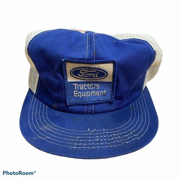 Vintage Ford Tractor Mesh Back Trucker Hat K Brand - Picture 1 of 7